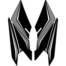 Gp Kompozit Honda Pcx 125 / 150 2025 Uyumlu Yan Ayak Pad Gri