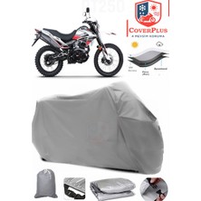 Autozel Rks RT250 Motor Brandası Gri Motorsiket Brandası Motor Örtüsü Çadır Su Geçirmez Motosiklet Kılıfı Motor Brandası