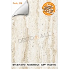 Decomall Suya Dayanıklı Mutfak Banyo Zemin Fayans Yapışkanlı Folyo Kaplama Laminasyonlu Code 219