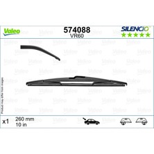Valeo Sptrns Silecek Supurgesi Arka 260MM Mercedes B-Class W246 11 18 . Renault Captur 20