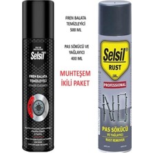 Selsil Fren Balata Temizleme Spreyi 500 Ml, Pas Sökücü ve Yağlayıcı Sprey 400 ml