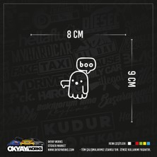 Boo Sticker - Beyaz