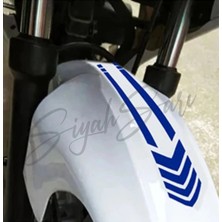 Aydın Garage Motor Ön Teker Şerit 35X6,5 cm Kask Depo Kapağı Araba Araç Otomobil Motorsiklet Sticker