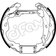 Cifam Arka Fren Balatalı Merkezlı Kıt Cıtro N C1 Iı 14 Peugeot 14 Toyota Aygo 14