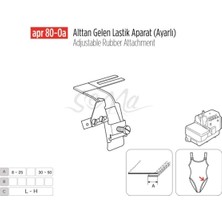 Empressco Ayarlı 50MM Alttan Gelen Lastik Aparatı, Kullanım Kolaylığı Sağlar.