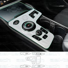 OROEL OTOMOTİV Kia Sportage Prestige Uyumlu Vites Etrafı Kapı Kolu Şarj Ünitesi Piano Black Tpu Koruyucu 6 Lı Set