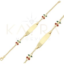 Kayra Mücevher Kiraz Altın Çocuk Künyesi ÇB09