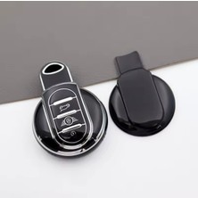 Mini Cooper Clubman F54 Siyah-Silver Anahtar Kılıfı