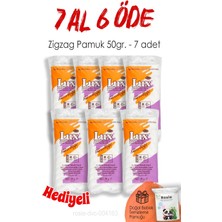 Lux Zigzag Pamuk 50GR. 7 Al 6 Öde ve Rosıe