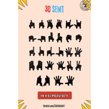 3D Dummy Figür El Seti | Dummy Figür Aksesuarı | Dayanıklı ve Detaylı Koleksiyon Aksesuarı