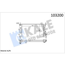 Kale Motor Radyatoru Escort cl 1.6 Cvh 90 95