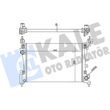 Kale 356435 Su Radyatörü Fıat Punto-Fıorıno-Qubo 1.2 1.4 1.4 16V 05 > mt Ac Nac Mekanik 540X378X24 51864284-55700447