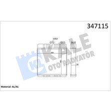 Kale 347115 Kalorifer Radyatörü Astra G-Zafıra 206X180X32 1618142-9117283