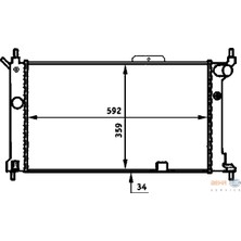 Mahle Radyatör Astra F 1.4-1.6-1.8-2.0 Ac Mek 590X378X23
