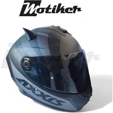 Motiker Evrensel Kask 3D Boynuz Aksesuar Model