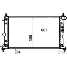 Mahle Radyatör Vectra B Ac Klimasız Mek Otom 607X378X24