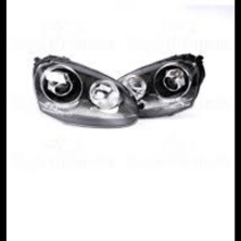 Wisco Volkswagen Golf5 03-09 Arası Uyumlu Far Seti Sol Sağ Mercekli Siyah Krom Tak/hs G5R32 S1 Wısco