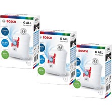 Bosch Beyaz Çok Amaçlı Süpürge Toz Torbası Kutulu 3'lü Set