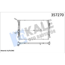Kale Radyatör Golf Vii A3 Leon 1.4 Tsi-Tfsi 2.0 Tdi Al/brz Almla