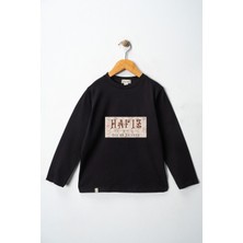 Dekim Moda Kız Çocuk Uzun Kollu Bisiklet Yaka "hafız, Kuran Yolcusu" Baskılı Tişört Mevsimlik Pamuklu