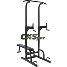 CKSpor Barfiks Çekme Duvarı Güç Kulesi Barfiks Çok Fonksiyonlu Spor Aleti Cks-76