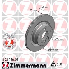 Zimmermann Fren Dıskı Arka Bmw E87 E90 F20 F30 F32 F34 F36