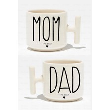 Empressco Iki Kişilik Baskılı Beyaz Kupa Seti, Şık ve Kullanışlı Hediye Seçeneği.