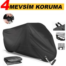 Autozel Bmw R Nine T Scrambler Motor Brandası ( Kilit Uyumlu) Siyah Motorsiket Brandası Motor Örtüsü Çadır Su Geçirmez Motosiklet Brandası