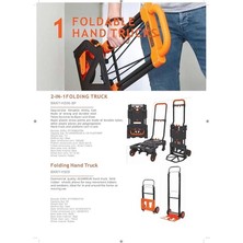 AyrStore Black+Decker BH206 70/137KG Çok Fonksiyonlu Katlanır El Arabası