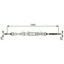 CAVO El Fren Teli Arka Sol Clio Iii 1.5 Dci 10 1440MM/1275MM Almla