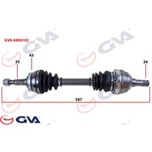 GVA Komple Aks Sol Vectra A 1.8-2.0 88-95 -Astra F 92-98 -Calibra A 89-97 Abs Li 43DİŞ 587MM Almla