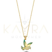 Kayra Mücevher Mineli Güvercin Altın Kolye AK41