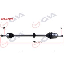 GVA Komple Aks Sağ Corolla E10 1.6i 92-97 925.6MM Almla