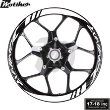 Motiker Bajaj Dominar Geniş Jant Sticker Modeli 16'lı Beyaz