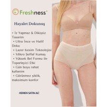Marsilyan Freshness 0025 Lazer Kesim Tül Yüksek Bel Bato Korse