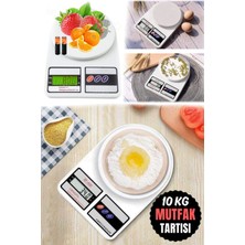 Teknotrust 10 kg Dijital Hassas Mutfak Tartısı LCD Ekranlı, Yüksek Hassasiyetli ve Güvenilir
