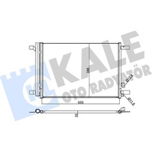 Kale 354020 Klima Radyatörü Golf7-Passat-A3-Leon 2013 > 5Q0816411BF-5Q0816411AN