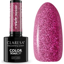 Claresa Kalıcı Oje Mystic Aura 04 Simli Koyu Pembe 5gr