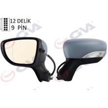 GVA Dış Dikiz Aynası Sol Clıo 17 Elektrikli Katlanır Isıtmalı Sinyalli Astarlı Asferik VM-6126EBPAL