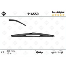 Valeo Lvsqvr Silecek Swf 40CM X1 Arka Xsara 03/98 -Micra 09/00 -Corsa C-Primera Sandero Meriva Vivaro