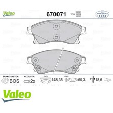 Valeo Ön Balata 15 Inc Astra J 1.3 Cdti-1.4-1.4 Turbo-1.6 1.7 Cdti 2.0cdti 10 Aveo 11 Cruze 11 Almla
