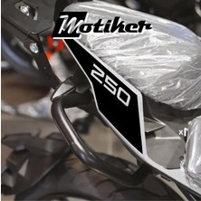Motiker Cfmoto 250NK 2018 / 2025 Arka Kuyruk Stıcker Model 2 Siyah Renk