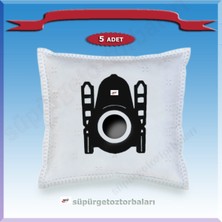 Bosch 6B111 Süpürge Toz Torbası 5'li Paket, Beyaz, Temizlik Için Uygun