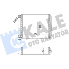 Kale 358585 Kalorıfer Radyatoru Mercedes Sprınter B901>B904 95>06 A0038353501