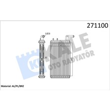 Kale 0181832AB Kalorifer Radyatörü M131 1600 247X144X32 0181831AB 4327232-85007271