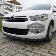 Caralp Citroen C Elysee 2012-2023 Uyumlu Üniversal Astra H Lip Esnek Ön Lip 2 Parça Tampon Altı Dil Karlık Ön Ek