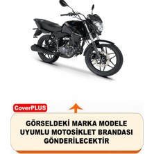 Encover Rks 125R Reflektörlü Siyah-Gri (Arka Çanta Uyumlu) Motosiklet Brandası,motor Branda Motor Örtüsü (Güvenlik Kilidi ve Bağlantı Tokalı)
