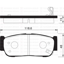 SANGSIN Sangsın SP1178 Arka Fren Balata Hyundaı Santafe 2.0l Crdi 06-> 583022BA20-583024AA00-583022BA40