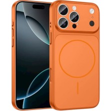 Kılıf House Iphone Uyumlu Lens Koruyuculu Sert AG Glass Pc Magsafe Destekli Kılıf