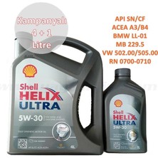 Shell Helix Ultra 5W30  4+1=5 L-Bmw Ll-01;mb 229.5;VW 502.00/505.00